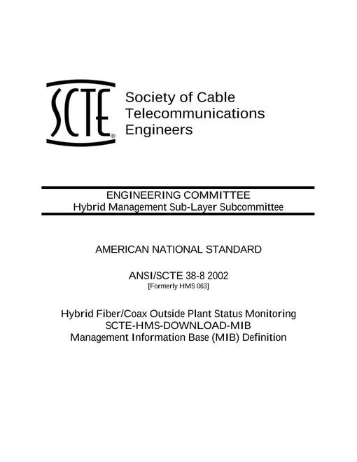 SCTE 38-8 2002