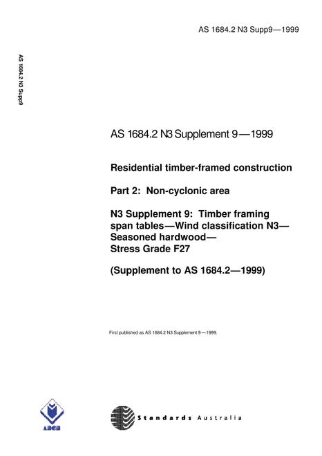 AS 1684.2 N3 SUPP 9-1999