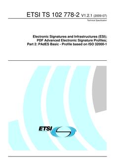ETSI TS 102 778-2