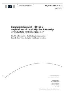 DANSK DS/ISO 17090-1