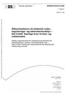 DANSK DS/EN 61010-2-030