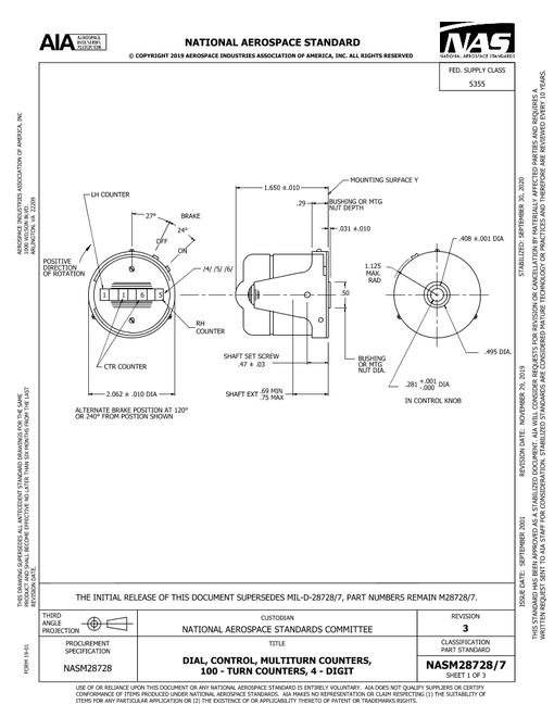 AIA NASM28728/7