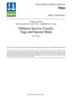 DNV DNV-RU-SHIPS PART 5 CHAPTER 7