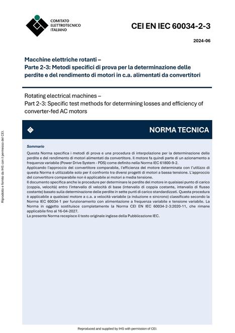 CEI EN IEC 60034-2-3