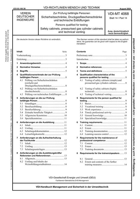 VDI VDI-MT 4068 BLATT 14
