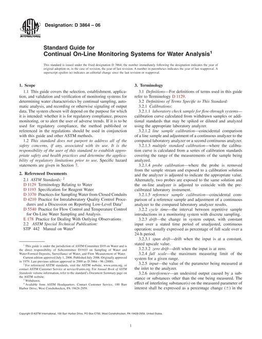 ASTM D3864-06