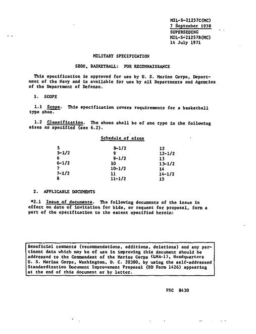 MIL MIL-S-21257C
