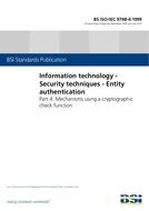 BS ISO/IEC 9798-4:1999