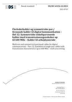 DANSK DS/IEC 61156-12