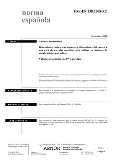 AENOR UNE-EN 558