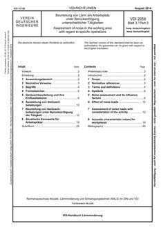 VDI VDI 2058 BLATT 3