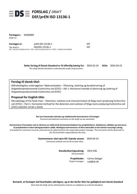 DANSK DSF/PREN ISO 13136-1
