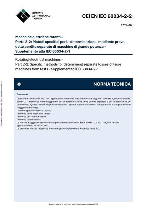 CEI EN IEC 60034-2-2