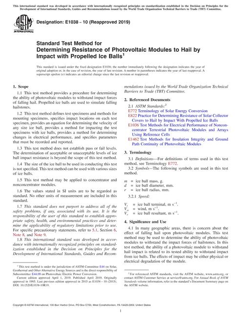 ASTM E1038-10(2019)