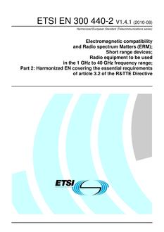 ETSI EN 300 440