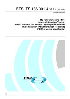 ETSI TS 186 001-4