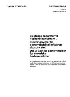 DANSK DS/EN 60704-2-8