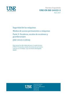 AENOR UNE-EN ISO 14122-3