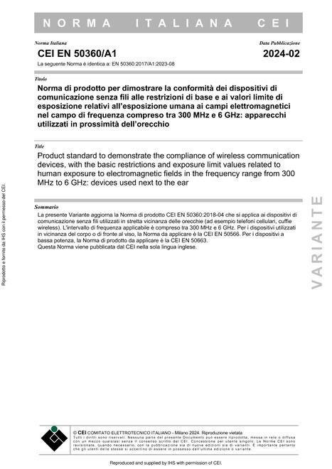 CEI EN 50360