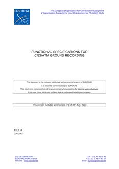 EUROCAE ED 111