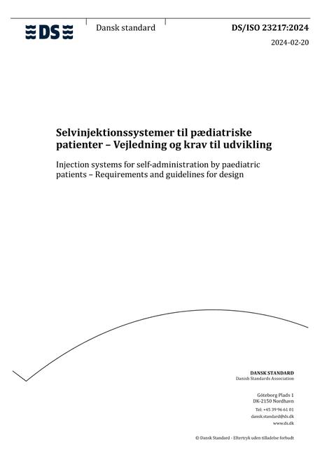 DANSK DS/ISO 23217