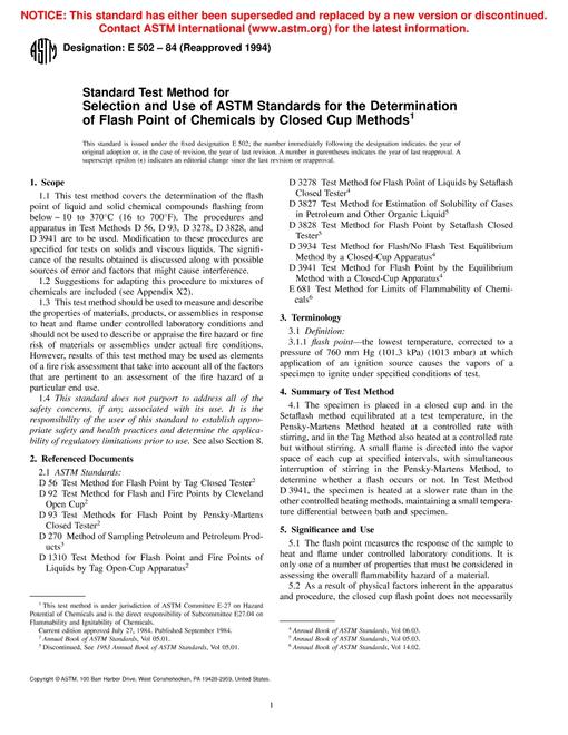 ASTM E502-84(1994)
