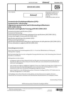 DIN EN ISO 22081 - DRAFT