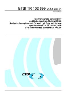 ETSI TR 102 699