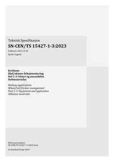 SN-CEN/TS 15427-1-3:2023