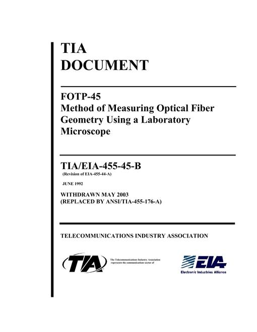 TIA TIA/EIA-455-45-B