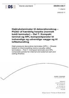 DANSK DS/EN 438-7