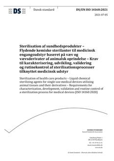 DANSK DS/EN ISO 14160