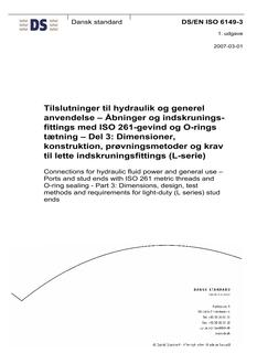 DANSK DS/EN ISO 6149-3