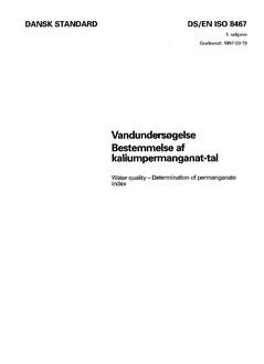 DANSK DS/EN ISO 8467