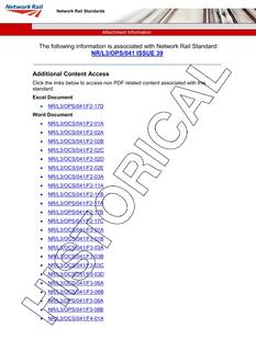 NR NR/L3/OPS/041 ISSUE 39