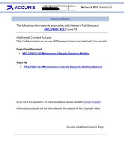 NR NR/L3/SIG/11231 ISSUE 19
