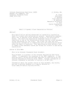 IETF RFC 7591