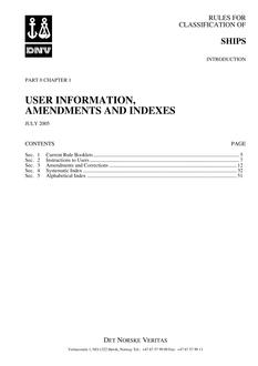 DNV DNV-RU-SHIPS PART 0 CHAPTER 1