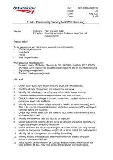 NR NR/L3/TRK/002/F10 ISSUE 2