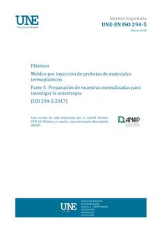 AENOR UNE-EN ISO 294-5