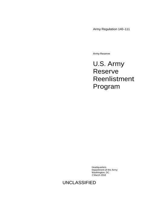 ARMY AR 140-111
