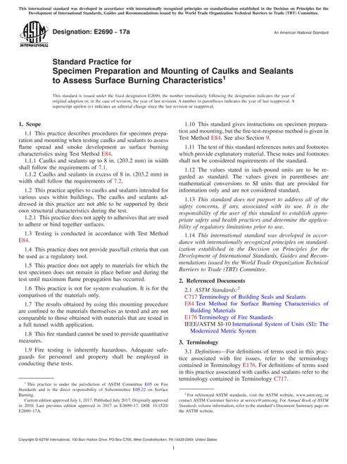 ASTM E2690-17a