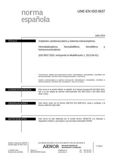 AENOR UNE-EN ISO 8637