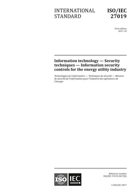 ISO/IEC 27019:2017