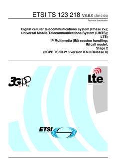 ETSI TS 123 218
