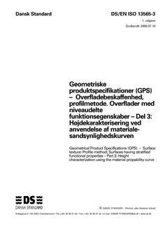 DANSK DS/EN ISO 13565-3