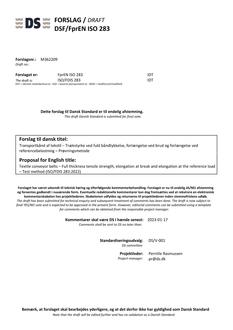 DANSK DSF/FPREN ISO 283