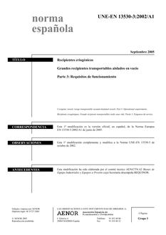 AENOR UNE-EN 13530-3/A1