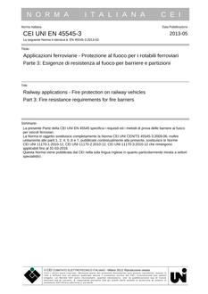 CEI UNI EN 45545-3