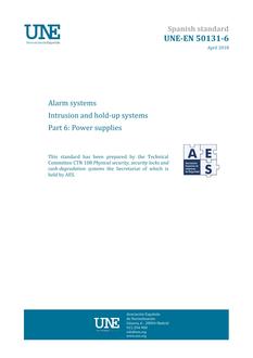 AENOR UNE-EN 50131-6